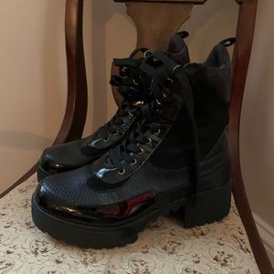 Louis Vuitton copy style combat boots